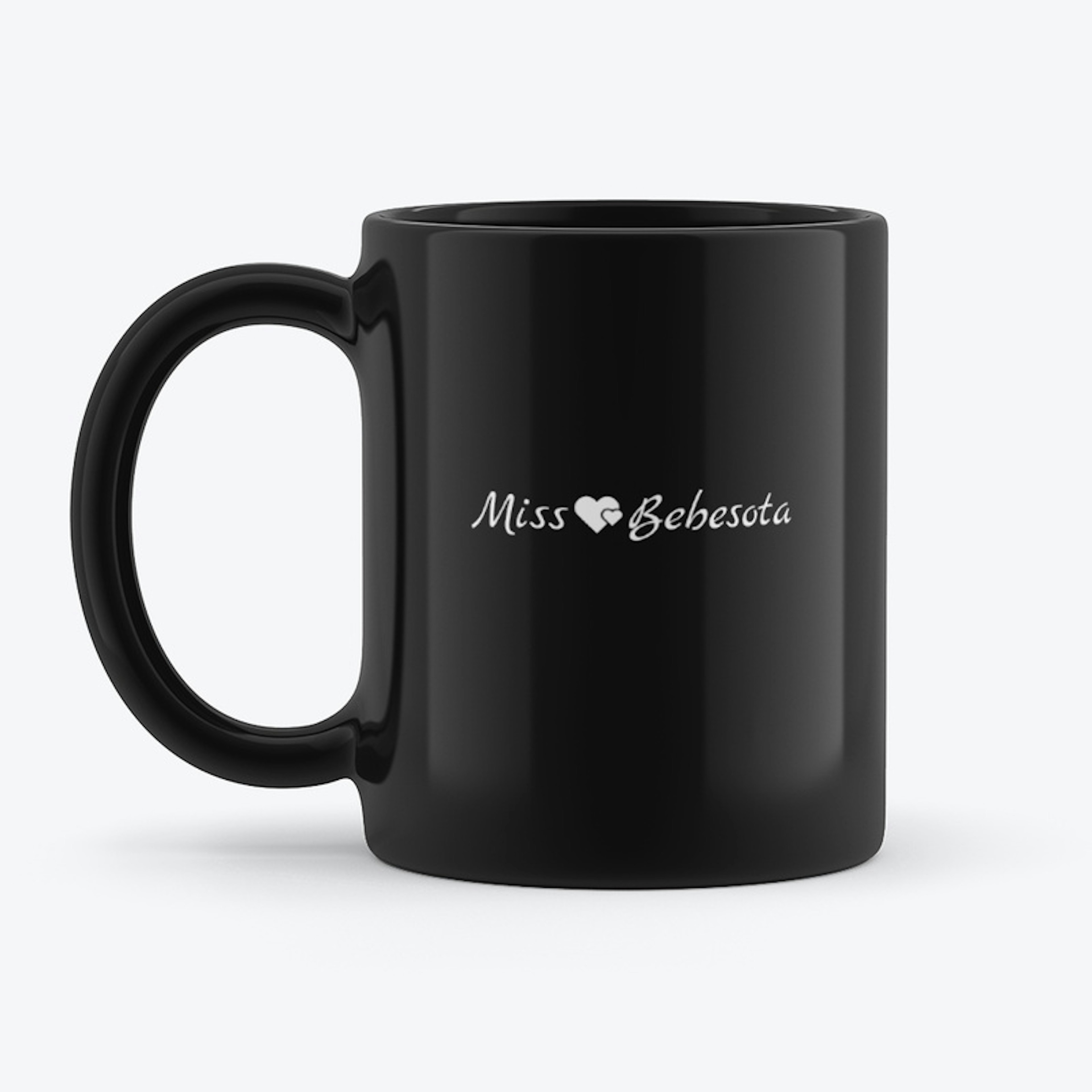 Miss Bebesota Black Coffee Mug