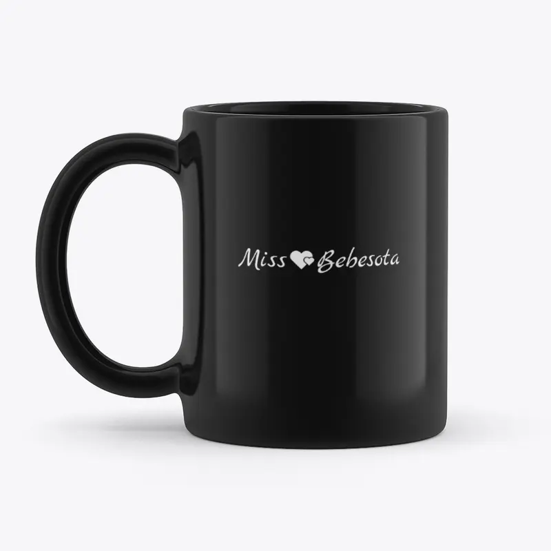 Miss Bebesota Black Coffee Mug